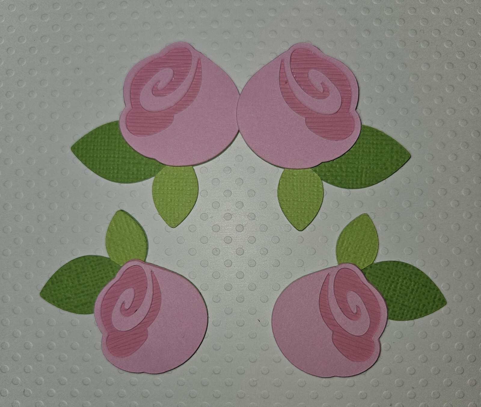 Wedding Roses. Scrapbook, Card Making Paper Piecing