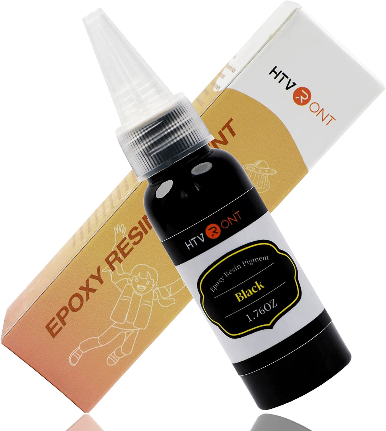 Black Epoxy Pigment – 1.76Oz/50Ml Black Resin Pigment Paste, Higher Concentrated