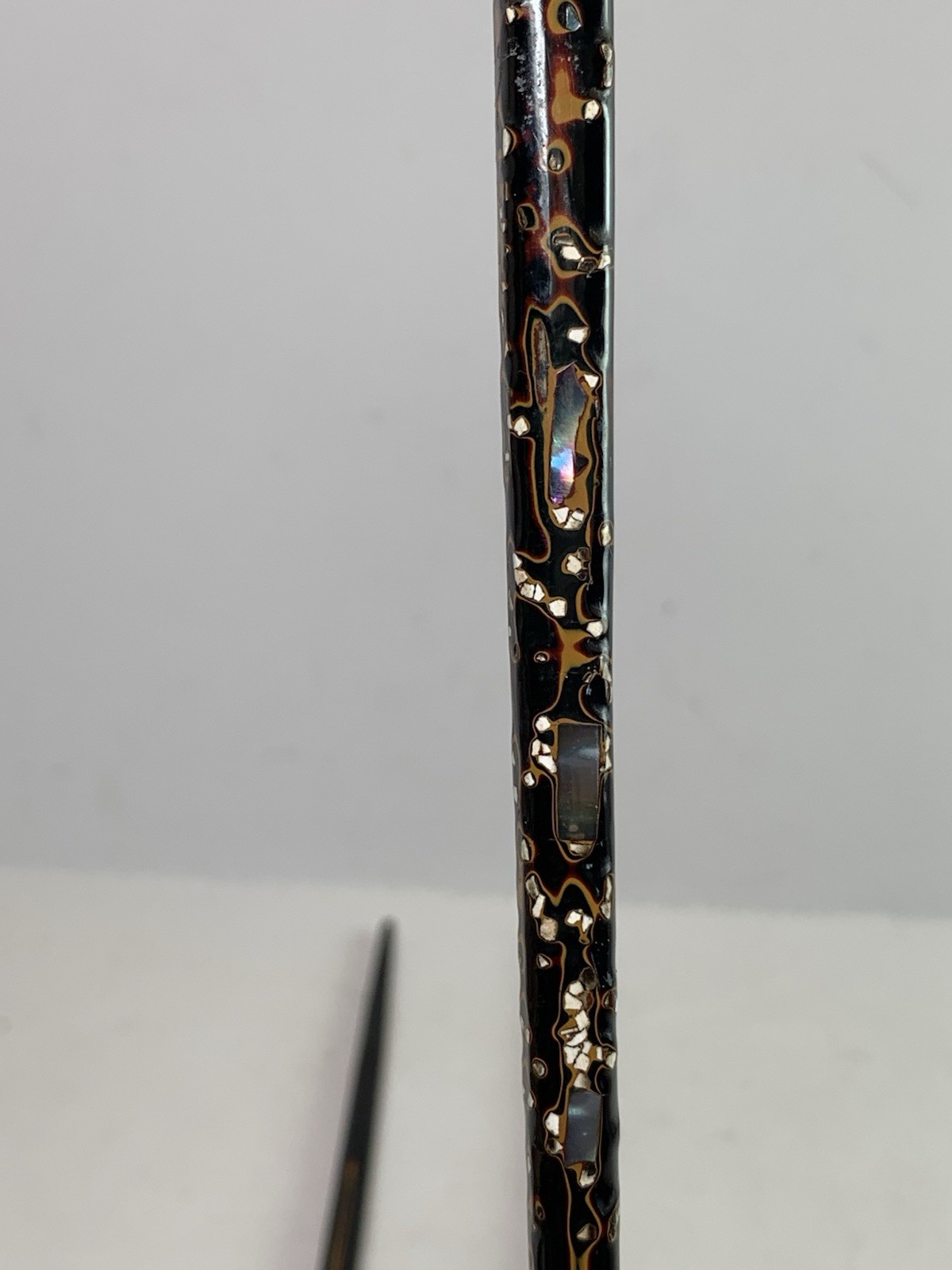 Vintage Japanese Wakasa Laquer Chopsticks Set Plus 1 Mother Of Pearl Inlay