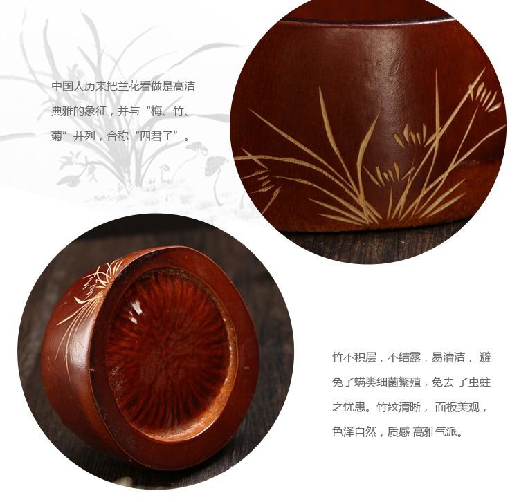 Handmade Bamboo Root Ashtray Mini Bamboo Ash Holder Office Home Decor