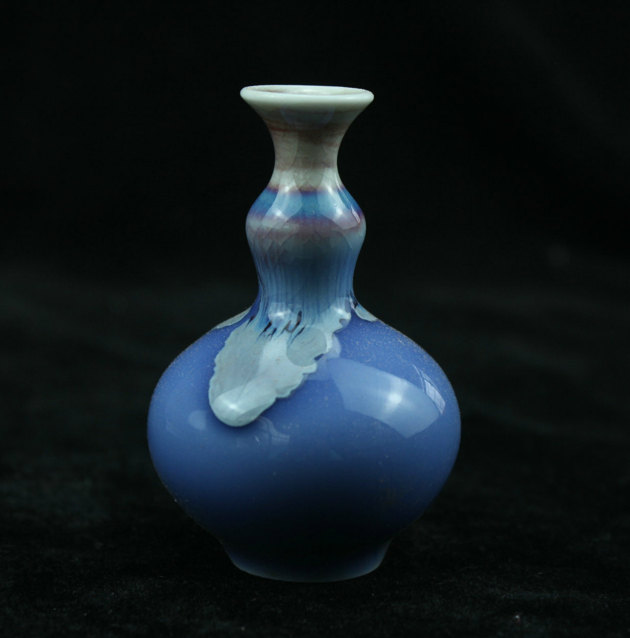 7 cm Chinese Jun Kiln Porcelain Vase Bottle Old Pottery flower vase