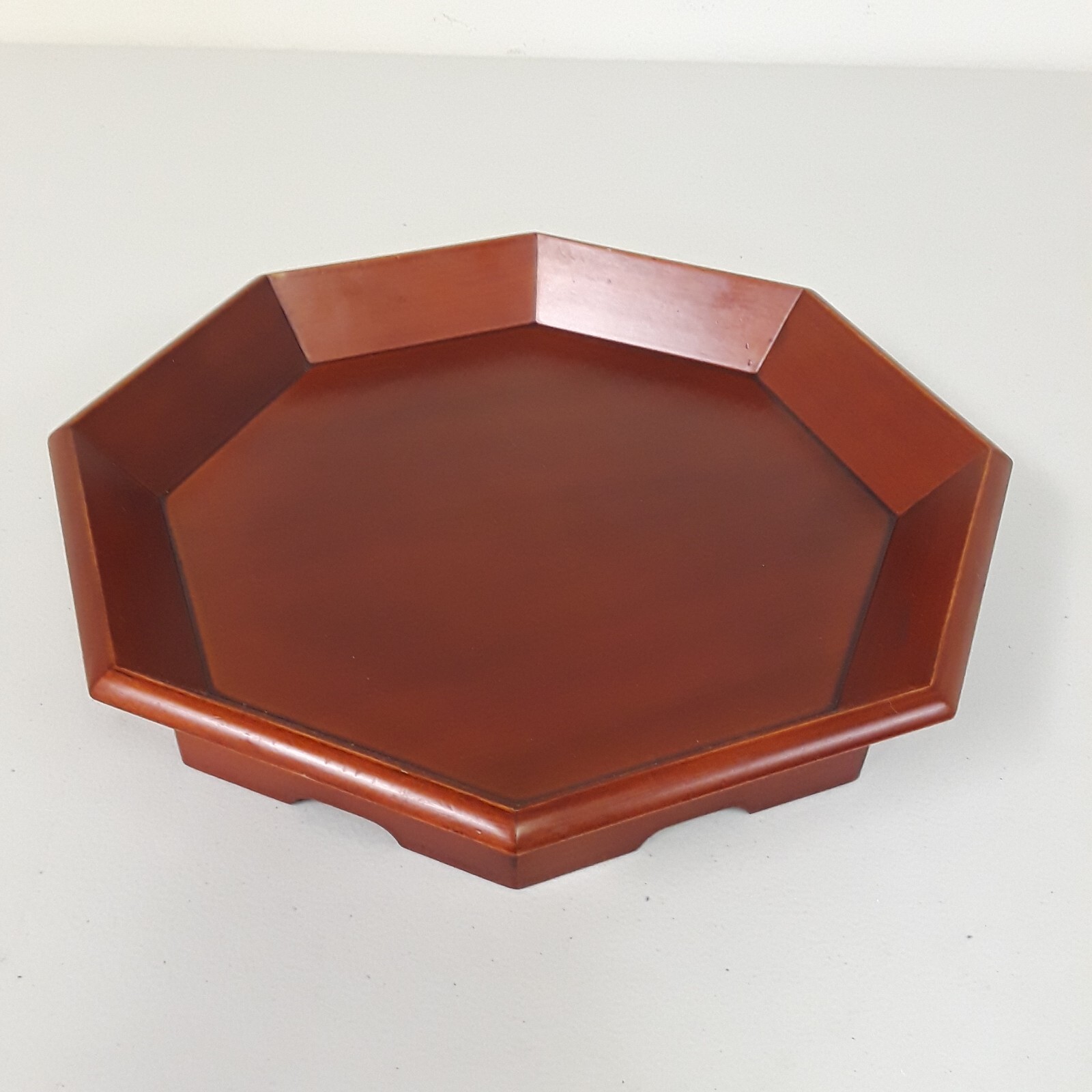 Chinese Display Pedestal Wooden Plant Stand Riser For Beta Fishbowl 12″ Octagon
