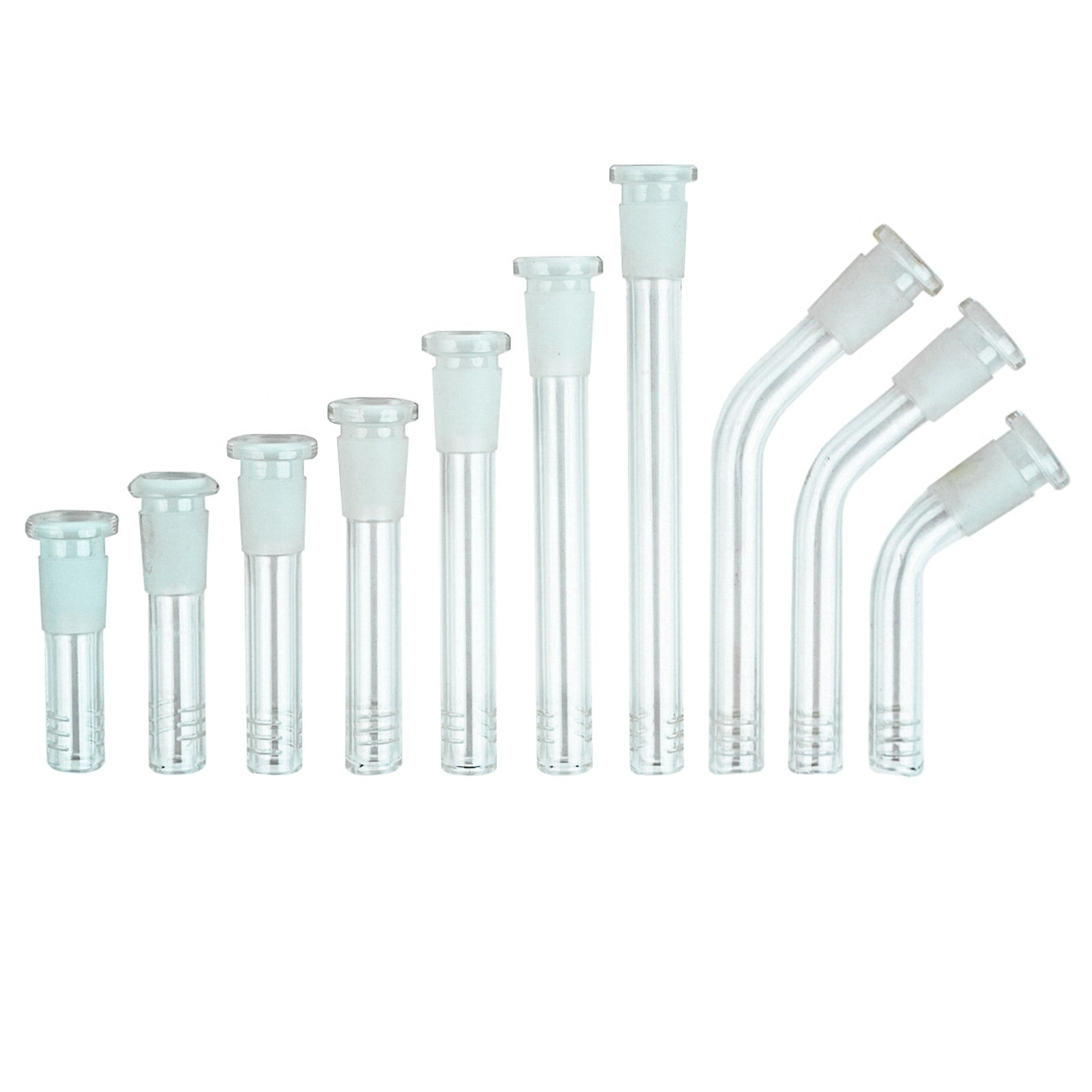 14MM Glass Downstem – Bent Downstem & Assorted Size Glass Water Pipe Replacement
