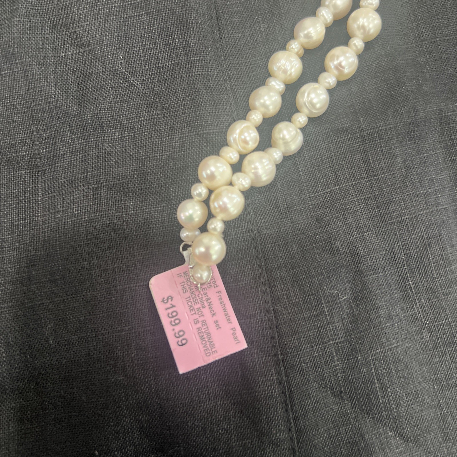 cultured freshwater pearl 18” 925