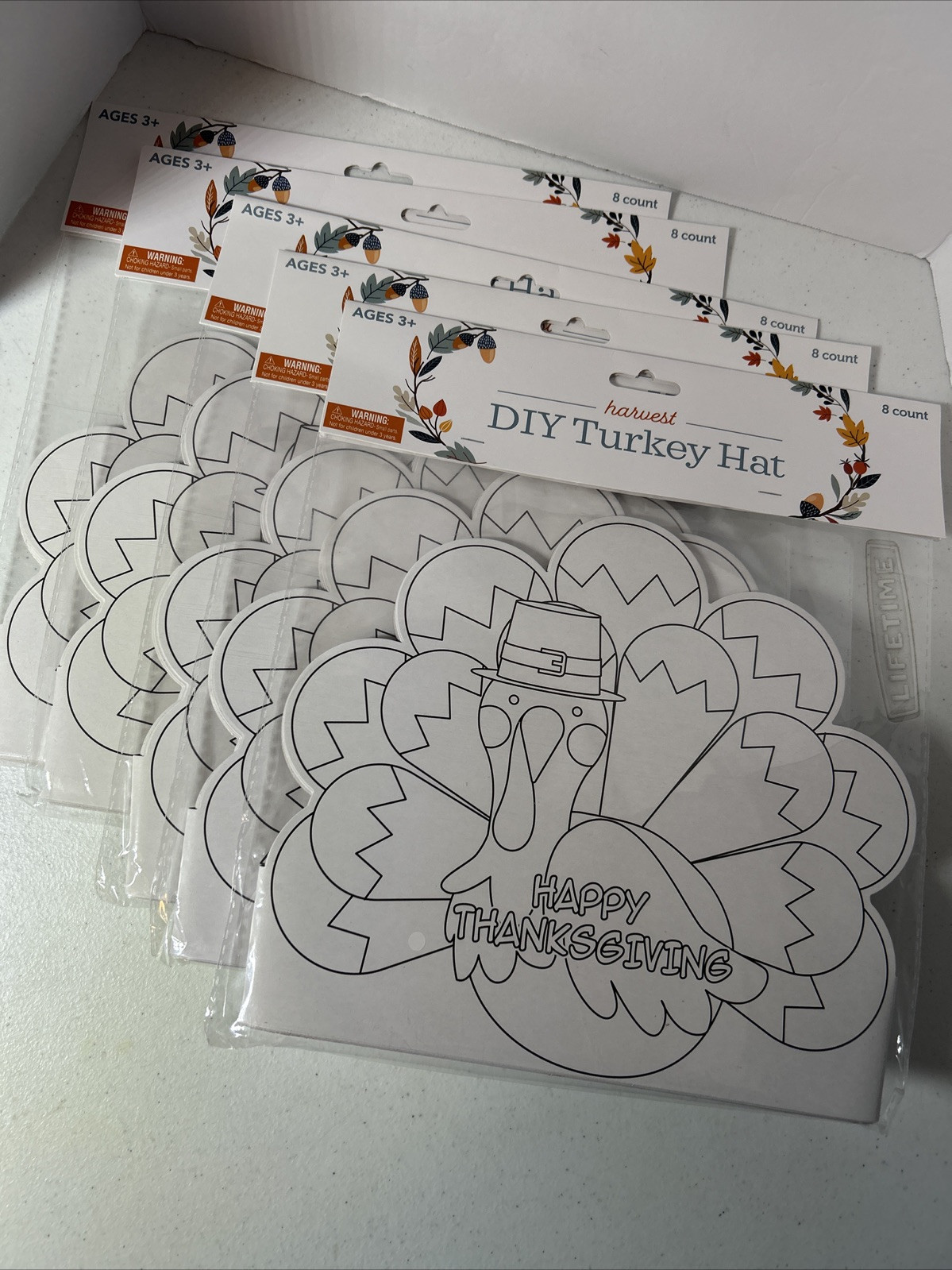 DIY Turkey Hat Harvest Party School Daycare Craft Class Thanksgiving Lot Favor