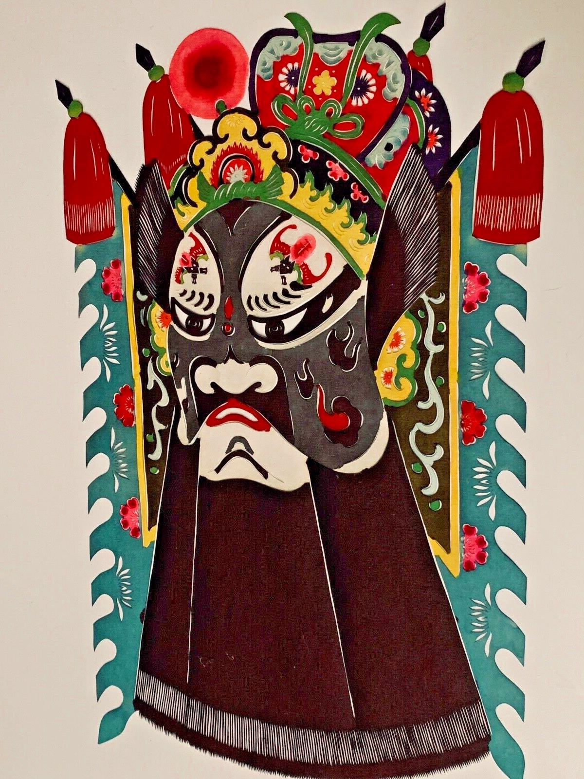 PAPER CUT OUT ART ORIENTAL MAN