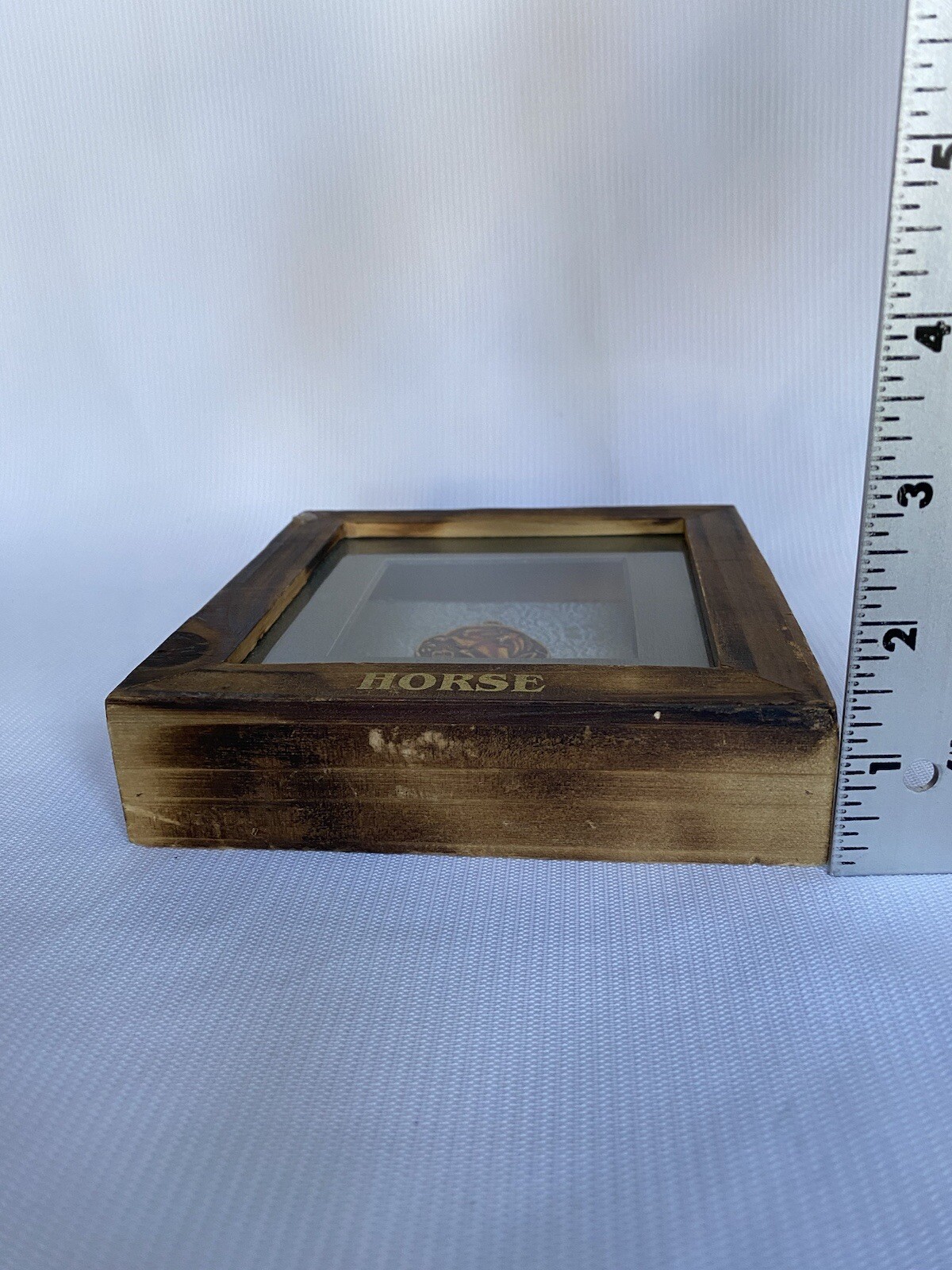 VTG Carved Chinese Zodiac Signs in Frame rare Find