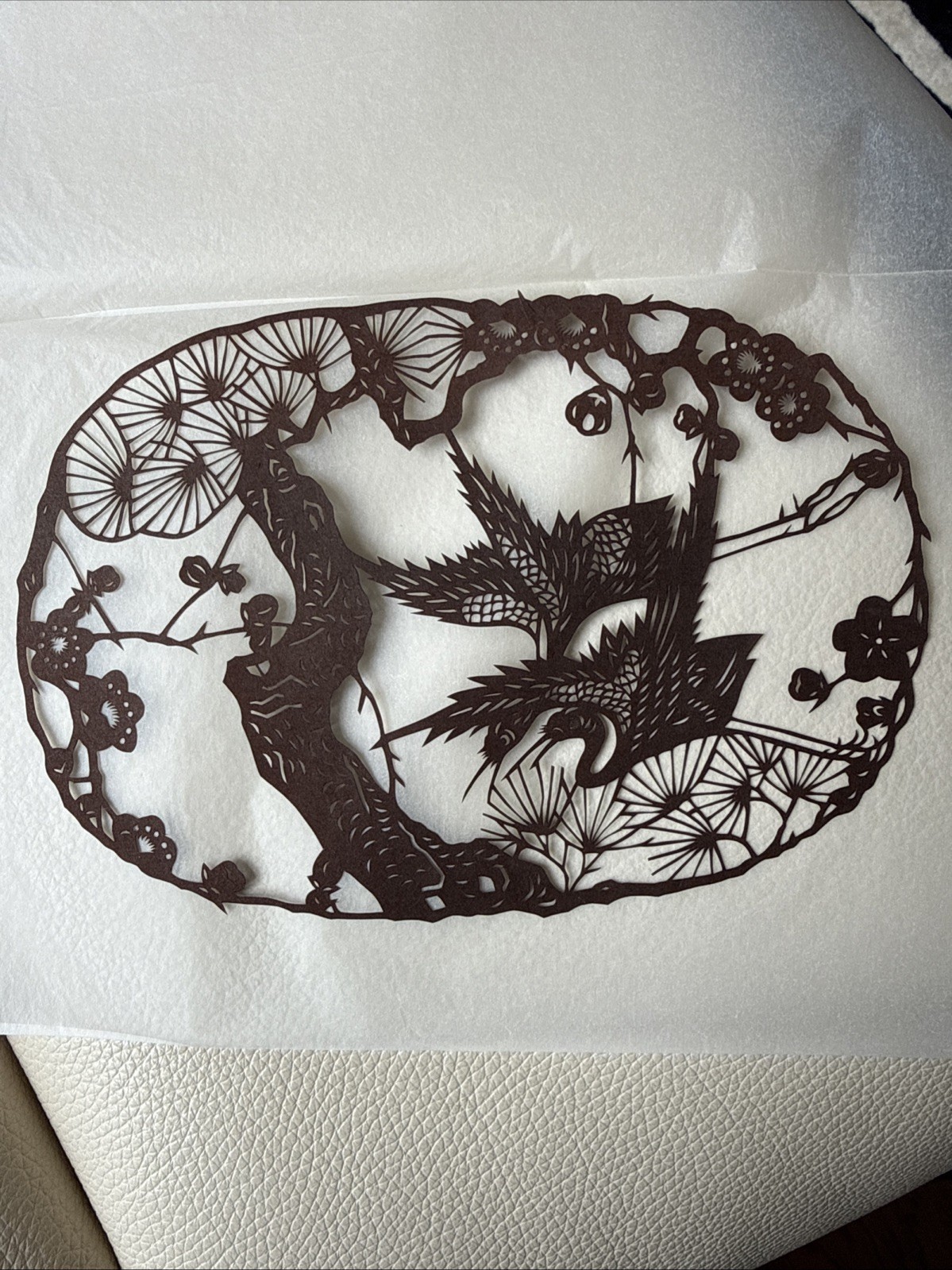 Vtg 10 pc Lot Set Paper Cut Out Folk Art Artwork Chinese ~5×7