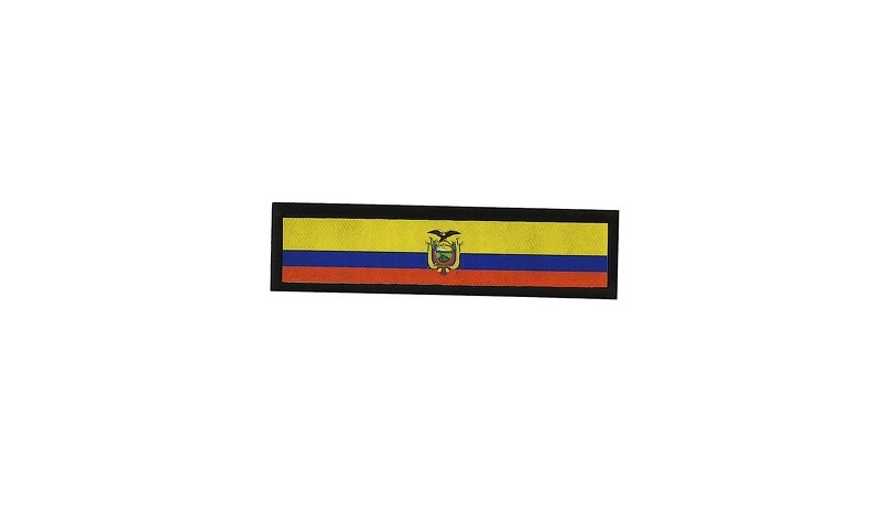 Patch printed embroidered travel souvenir biker backpack flag ecuador