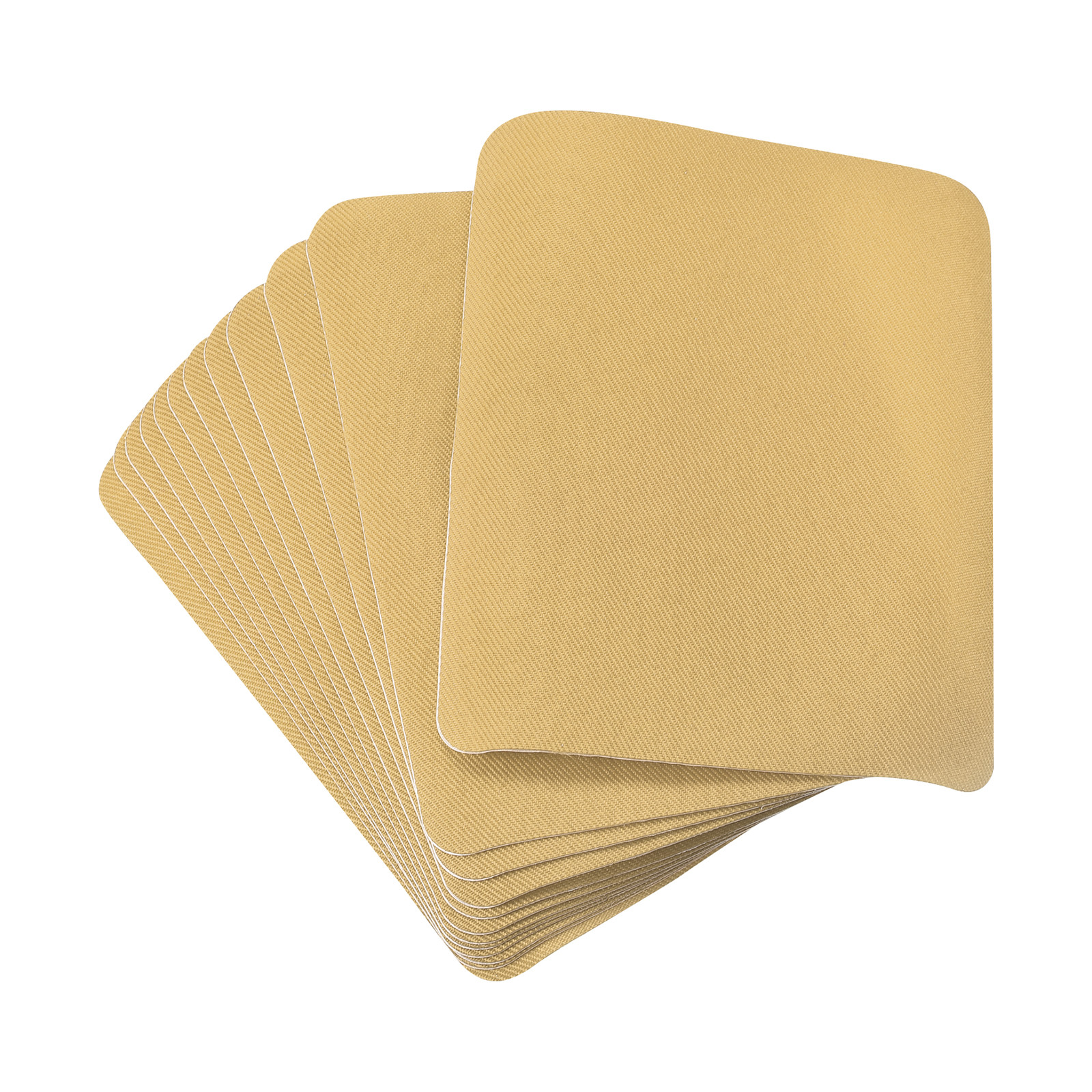 12 x Fabric Patch Iron-on Patches Khaki 4.9″x3.7″ for Clothes