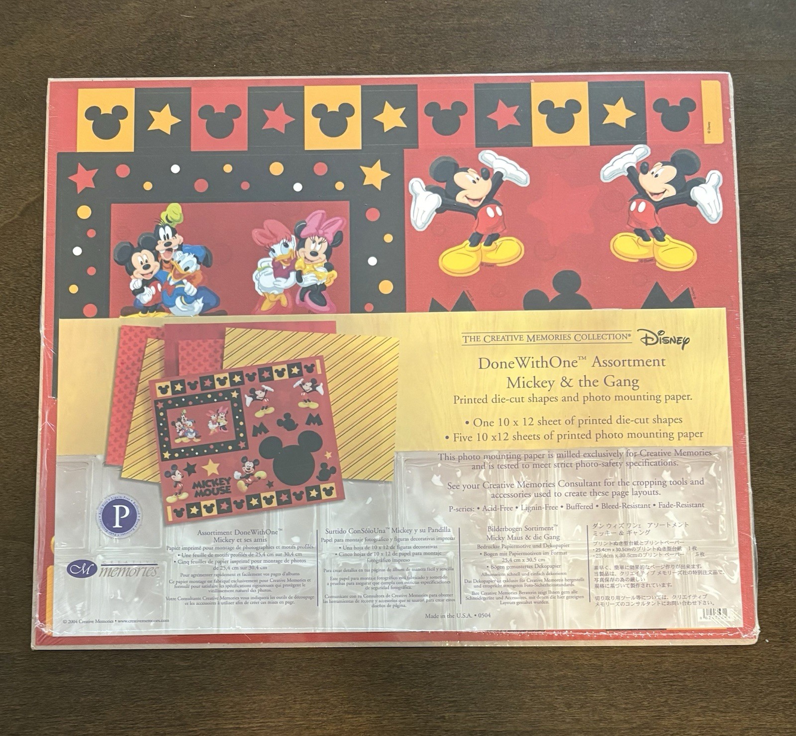 Creative Memories Done with One Mickey & The Gang Die-cut Shapes Paper Scrapbook