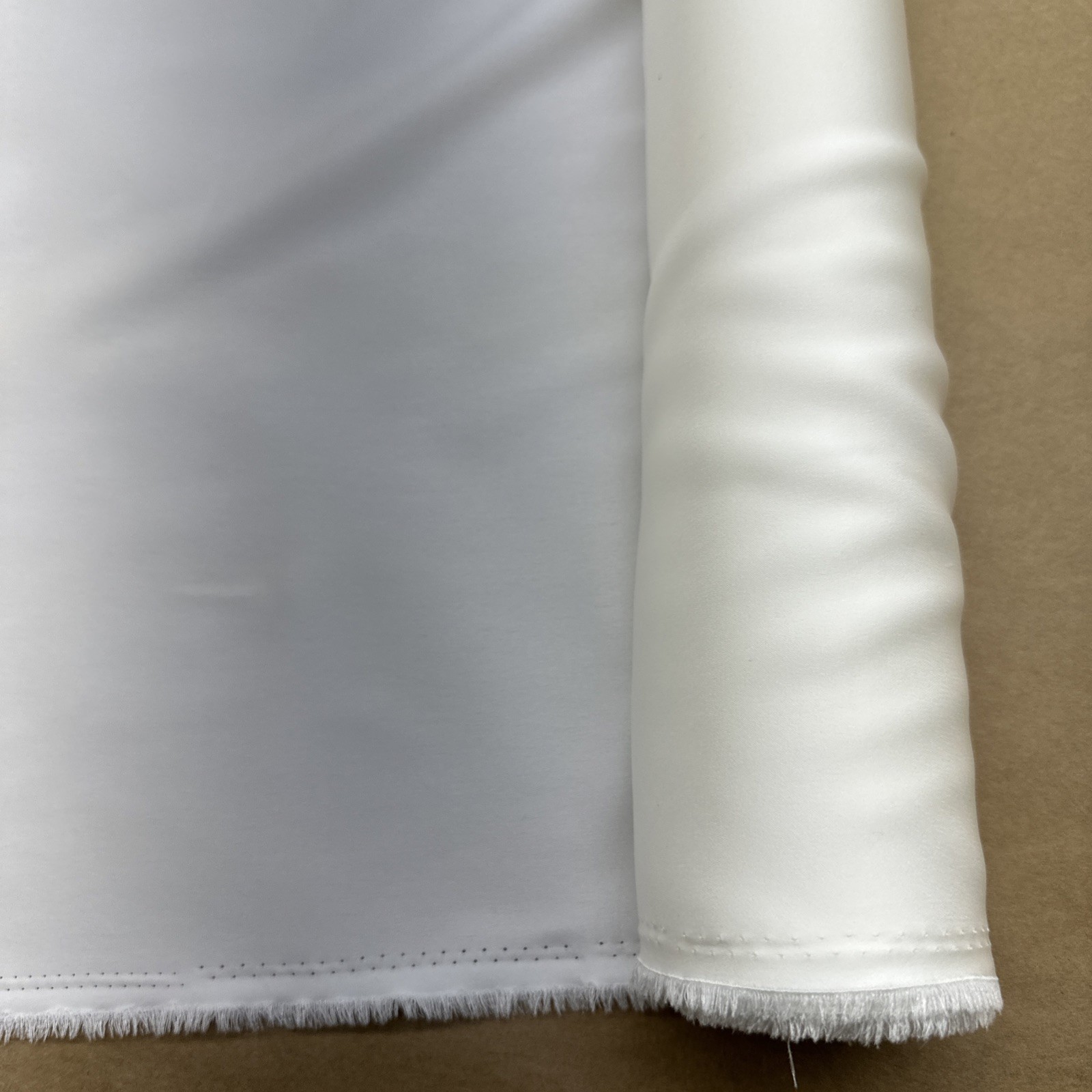Japanese Triacetate Satin Face stretch Crepe /54”W/ Ivory / by the yard