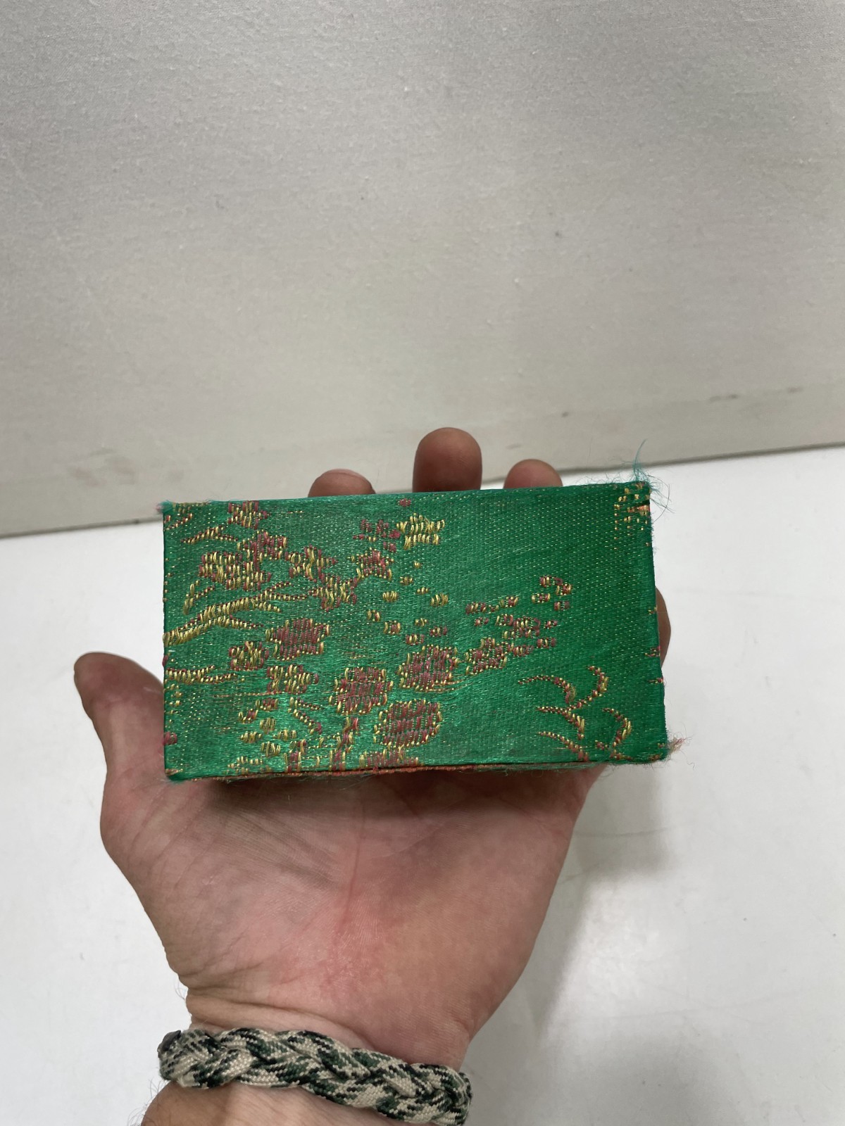 Vintage Chinese Cloisonné Panda Bamboo Baoding Meditation Balls w/ Silk Box