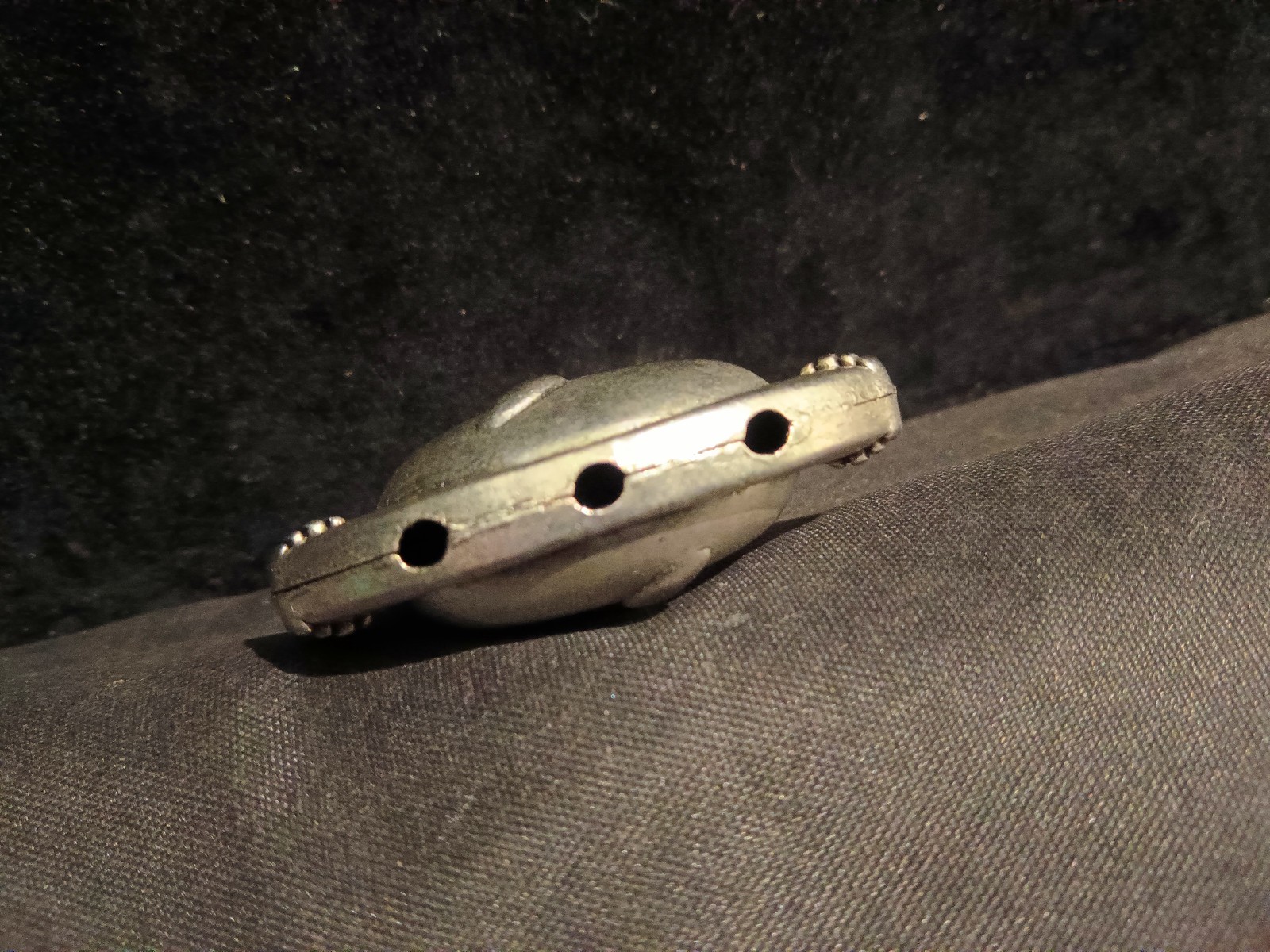 Hand Made Chinese Silver *Monk* 2Faces Pendant