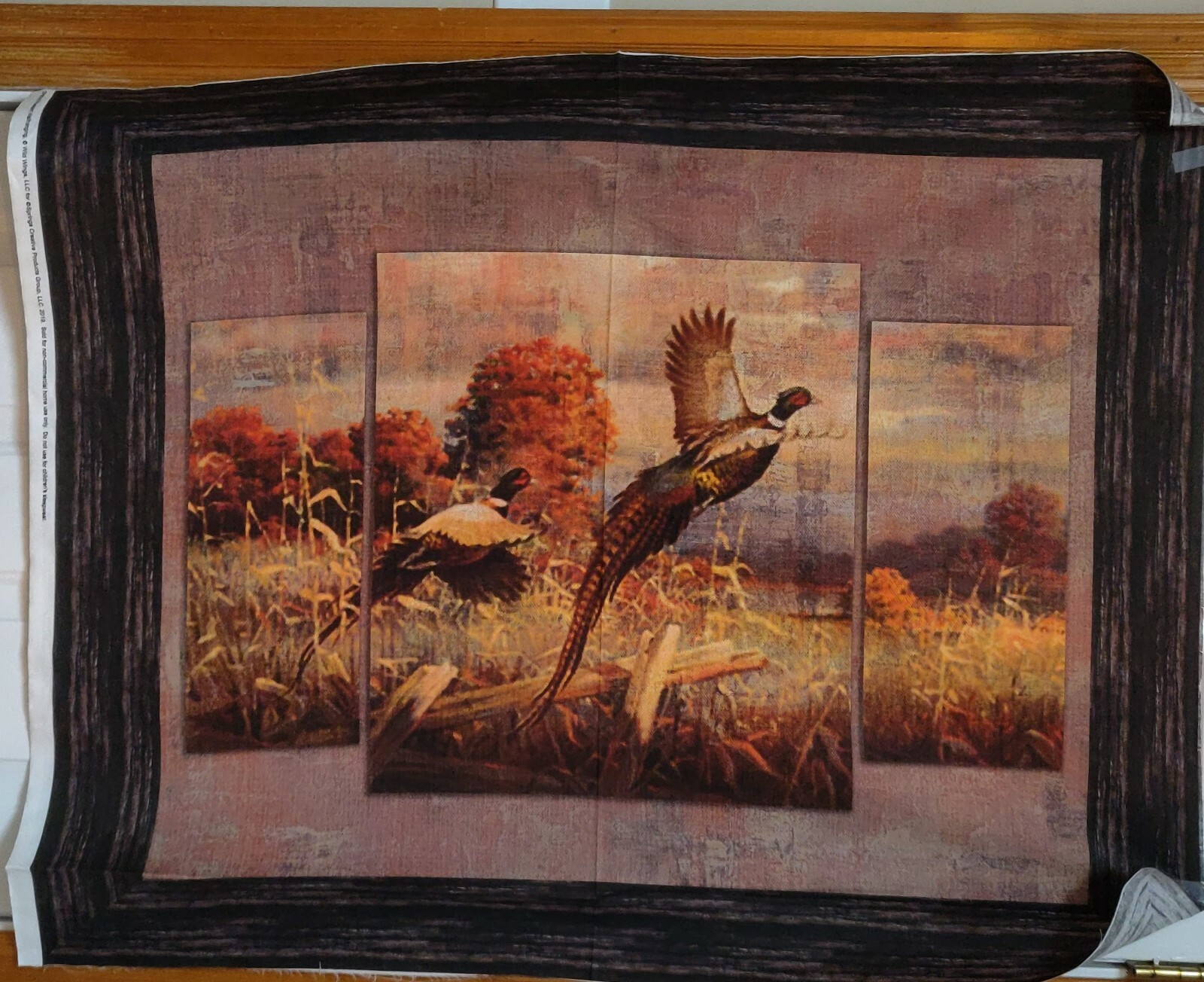 Pheasants Forever Panel Wild Wings by Springs Creative btp