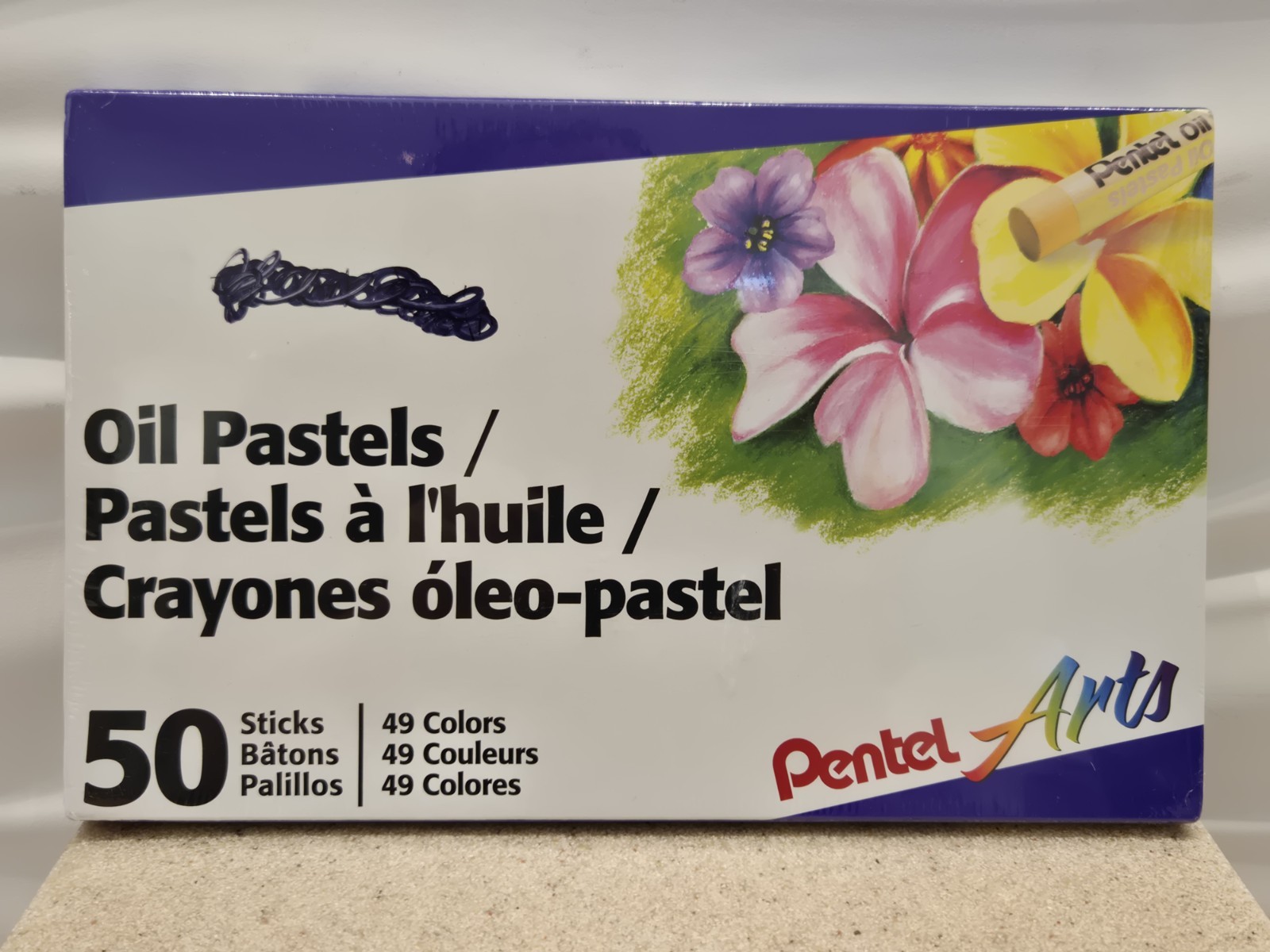 Oil Pastels Pentel Arts 50 Colors Sticks Assorted Draw Creative New / Other