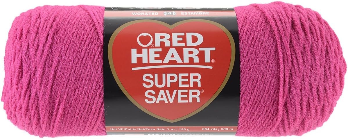 Red Heart Super Saver Yarn – Shocking Pink