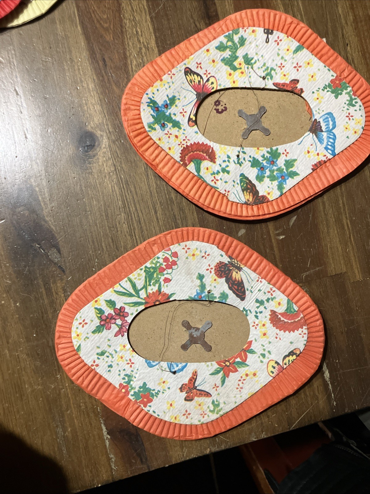 Lot of 8 Vintage Chinese Paper Butterfly Lanterns