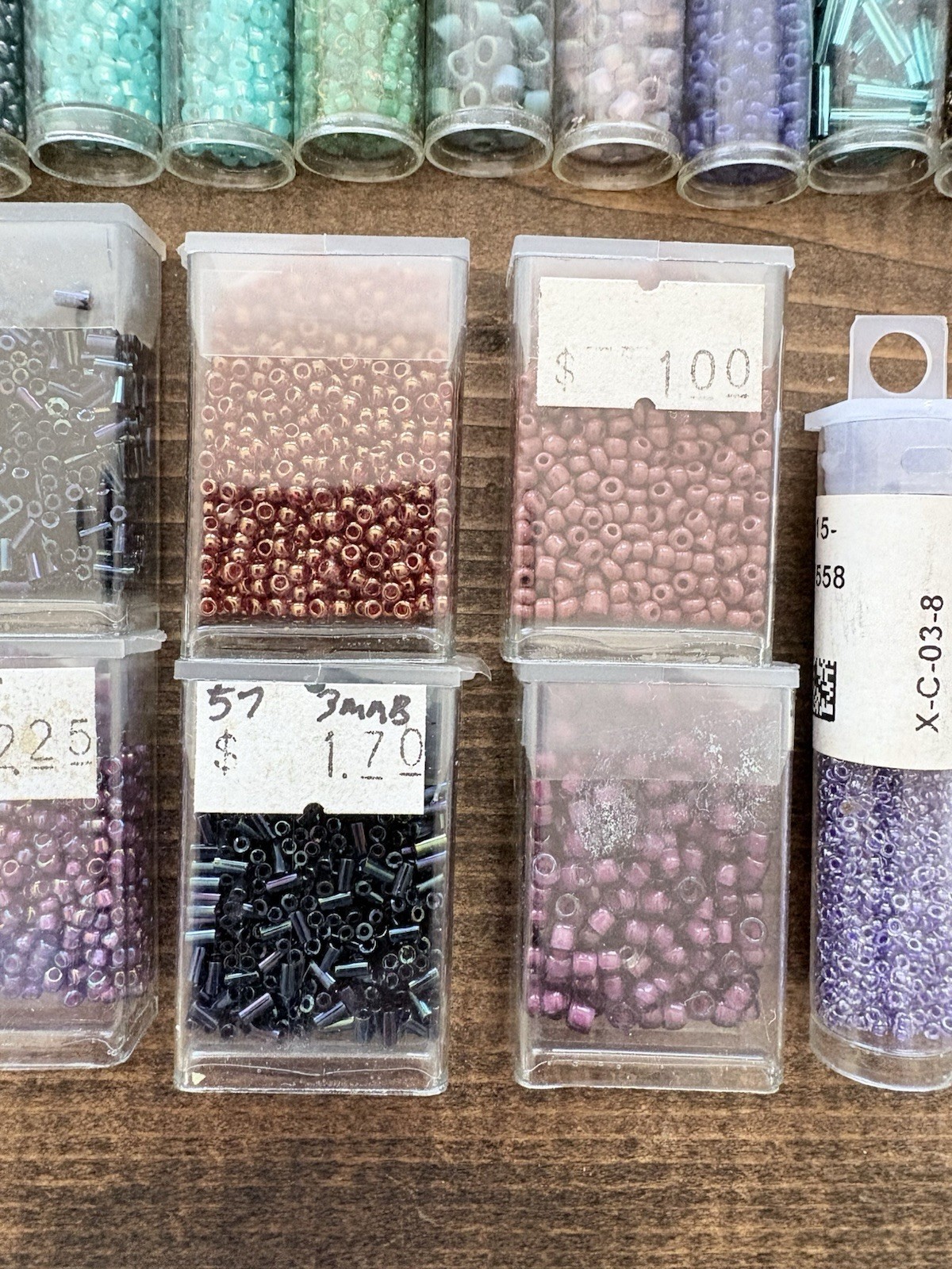 Glass Seed Bead Lot – 27 Pieces – Different Shapes & Sizes – Multiple Colors