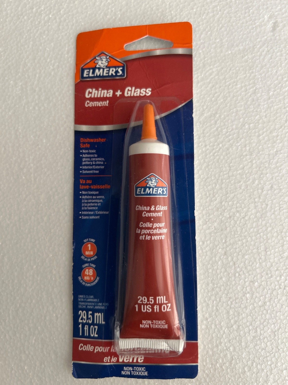 ELMER’S CHINA + GLASS CEMENT 1 OZ NEW!