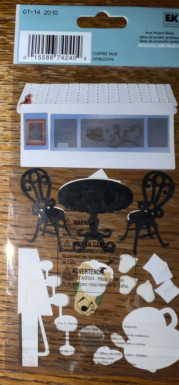 VERY RARE Jolees Coffee Talk Cafe Shop Pastry’s Restaurant 3D Scrapbook Stickers