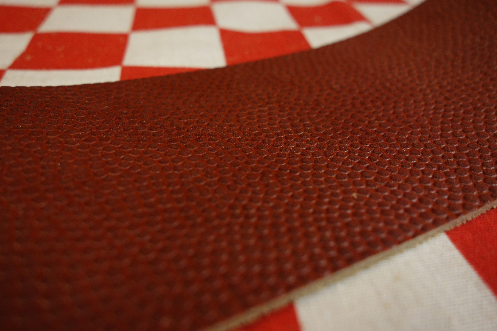 HORWEEN FOOTBALL PRINT 4.5 oz. LEATHER STRAP 1ST. QLTY
