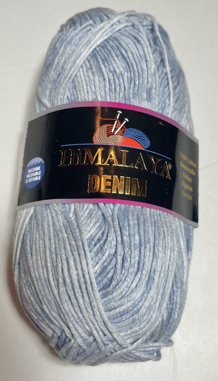HIMALAYA DENIM COTTON YARN. 1 Pk. COL 115-25. I Combine Ship.