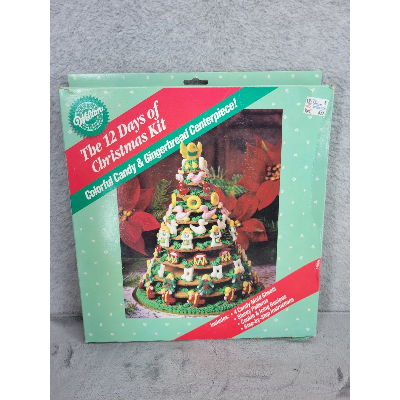 Wilton The 12 Days of Christmas Kit Colorful Candy Gingerbread Centerpiece