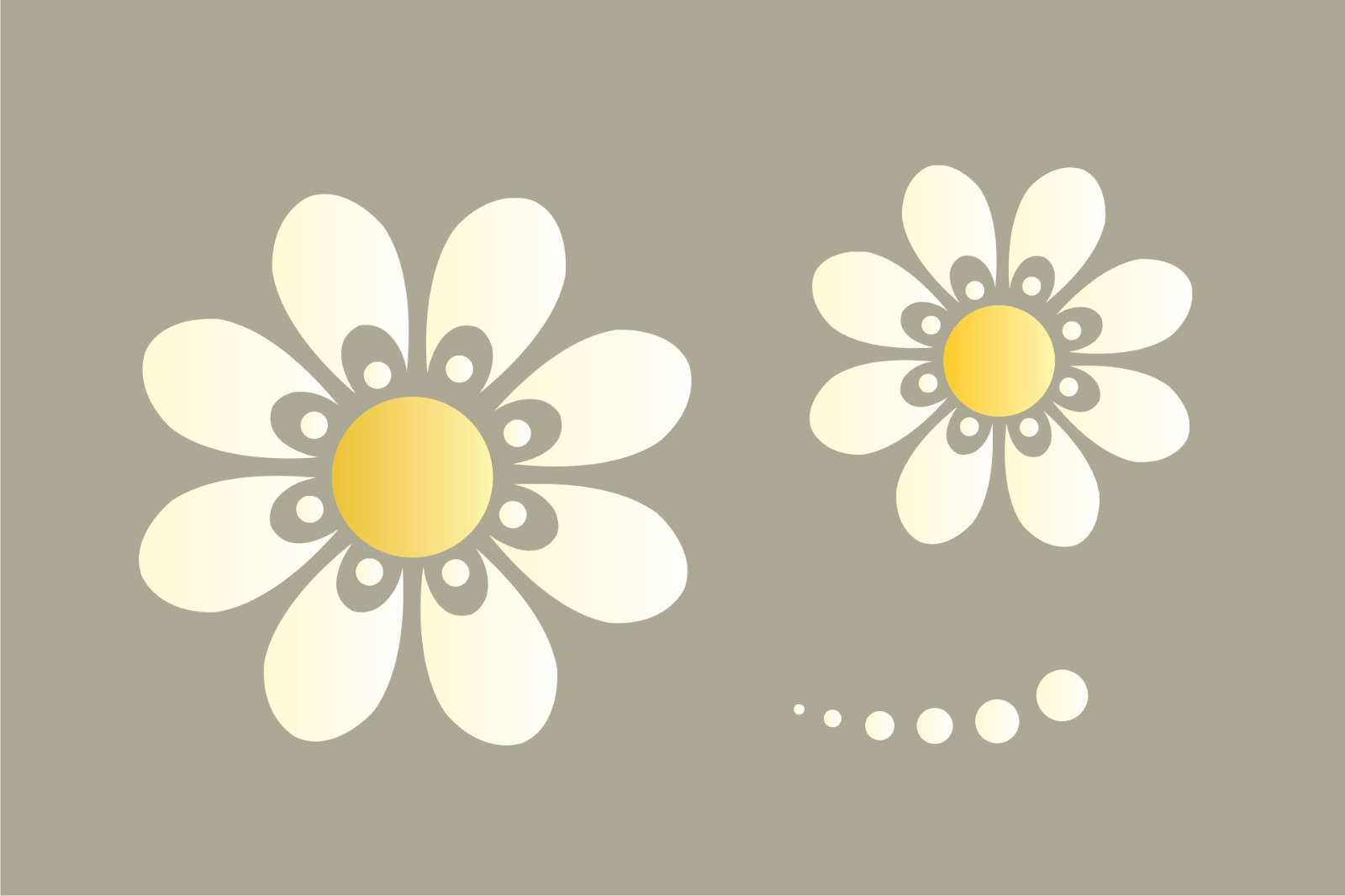 Joanie Stencil Flower Power Retro Daisy Bedroom Hippie Soul Border DIY Signs