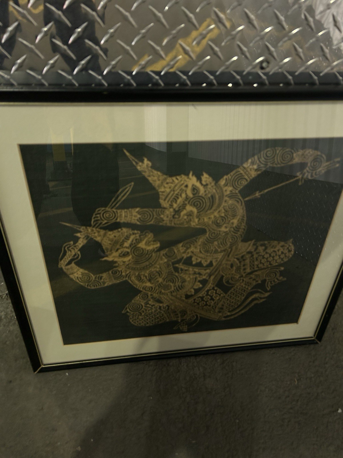 Vintage Thai Temple Silk/ Rubbing dated between the 1960s and 1980s