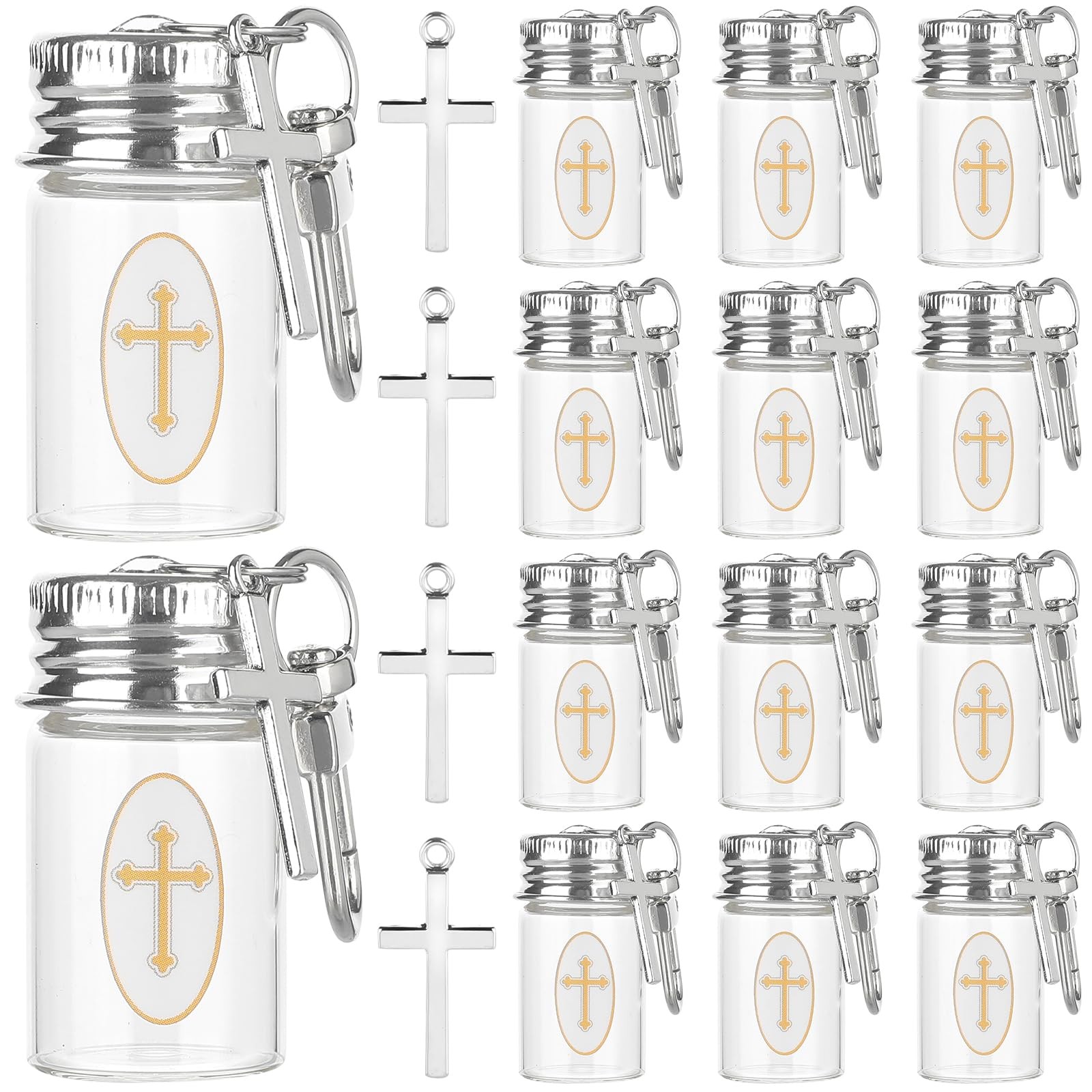 36Sets Holy water Bottles Catholic Clear Holy water Container 7ml Agua Bendit…