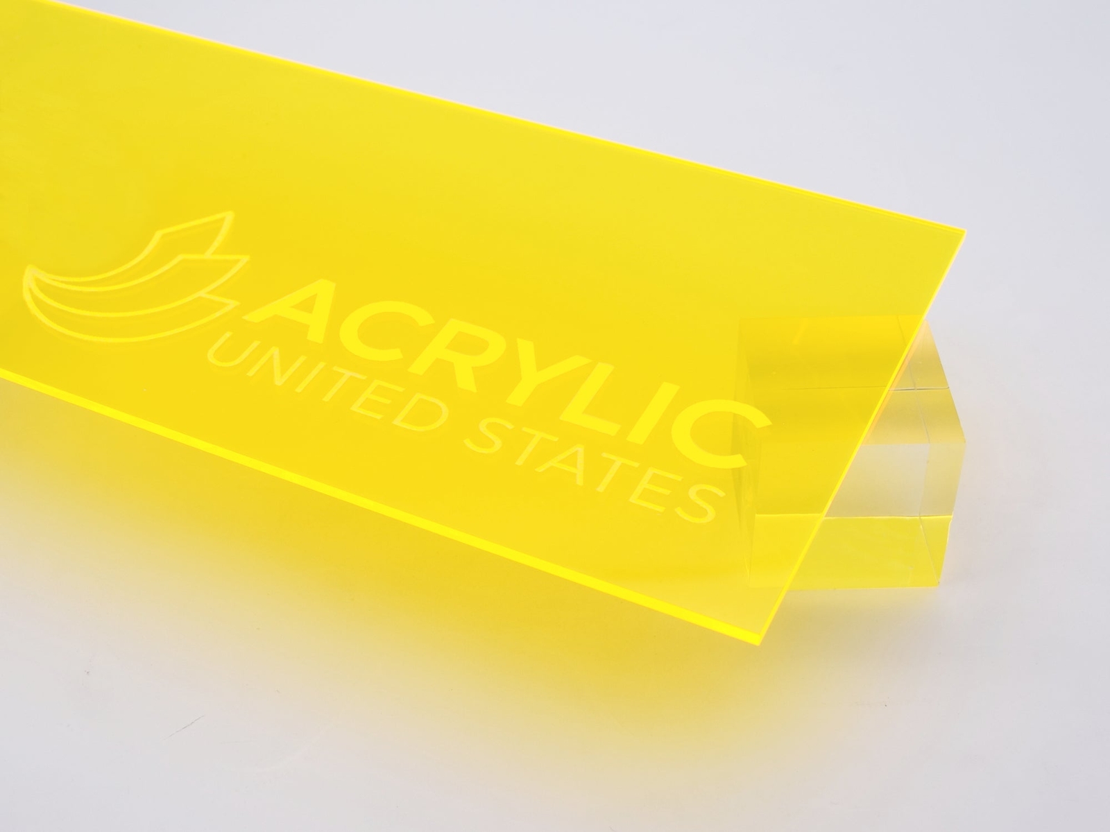 1/8″ Yellow Fluorescent #9097 Acrylic Sheet