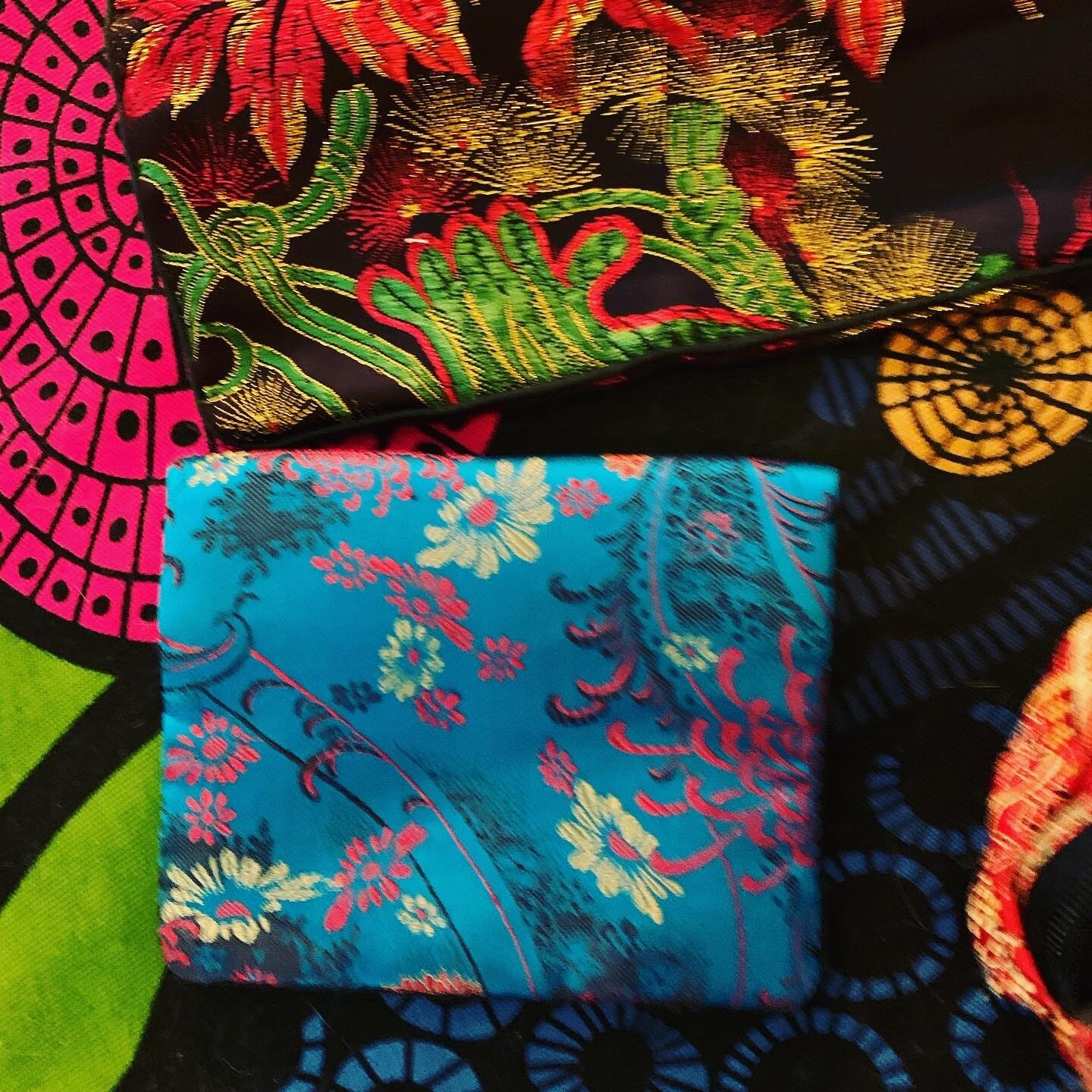 Vintage Lot 1980’s Asian Bag Lot Of 3 Red Black Blue Retail: $68