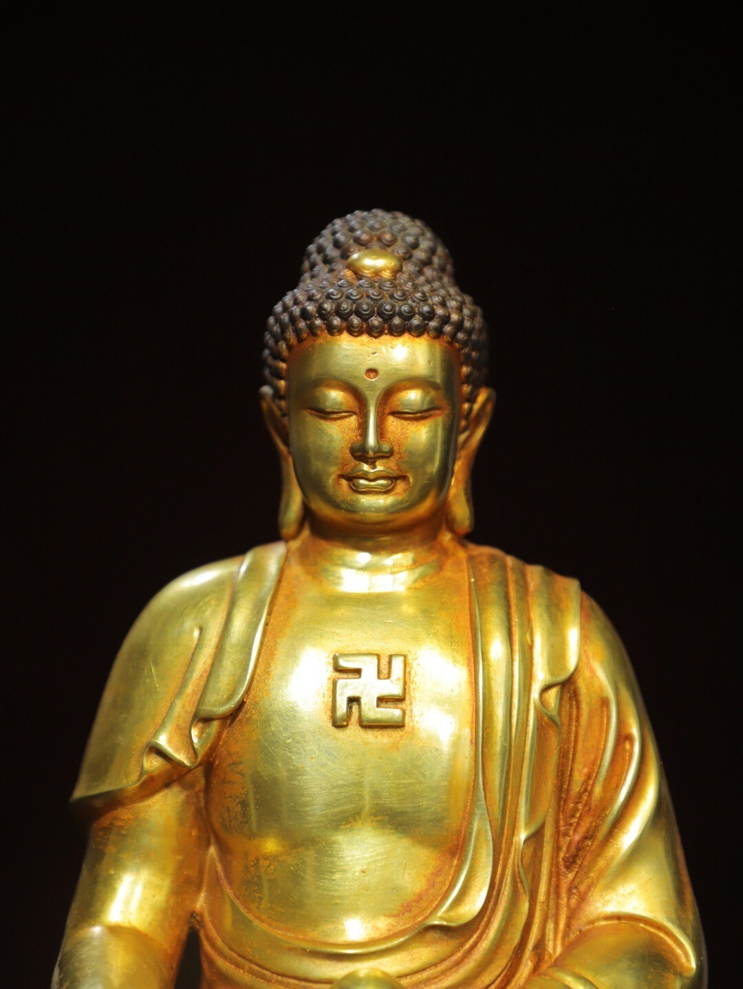 Bronze gilded statue of Amitabha Buddha Buddha statue