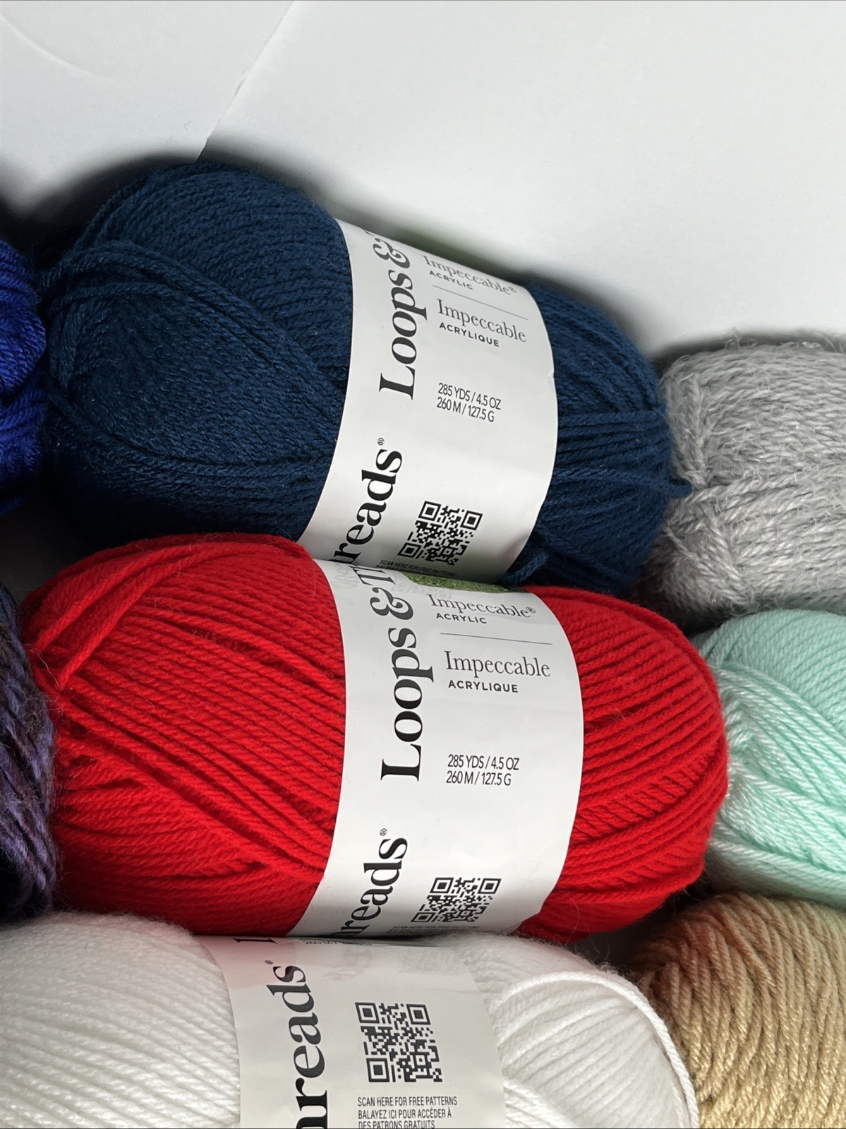 Yarn Lot: Various Brands Red Heart, Caron, Everyday, Loops & Threads, Lion Brand