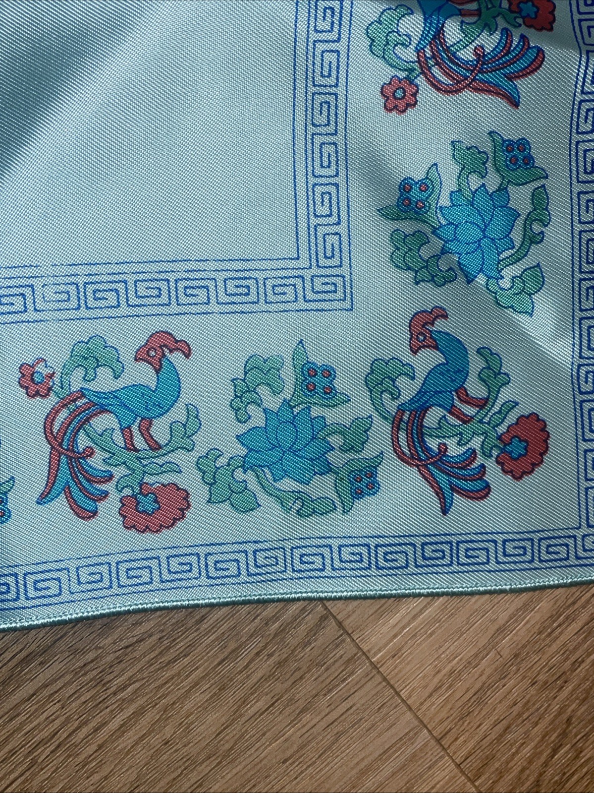 Vintage Chinese Famille Rose Phoenix Silk Table Runner Scarf Elegance ❤️blt15m23