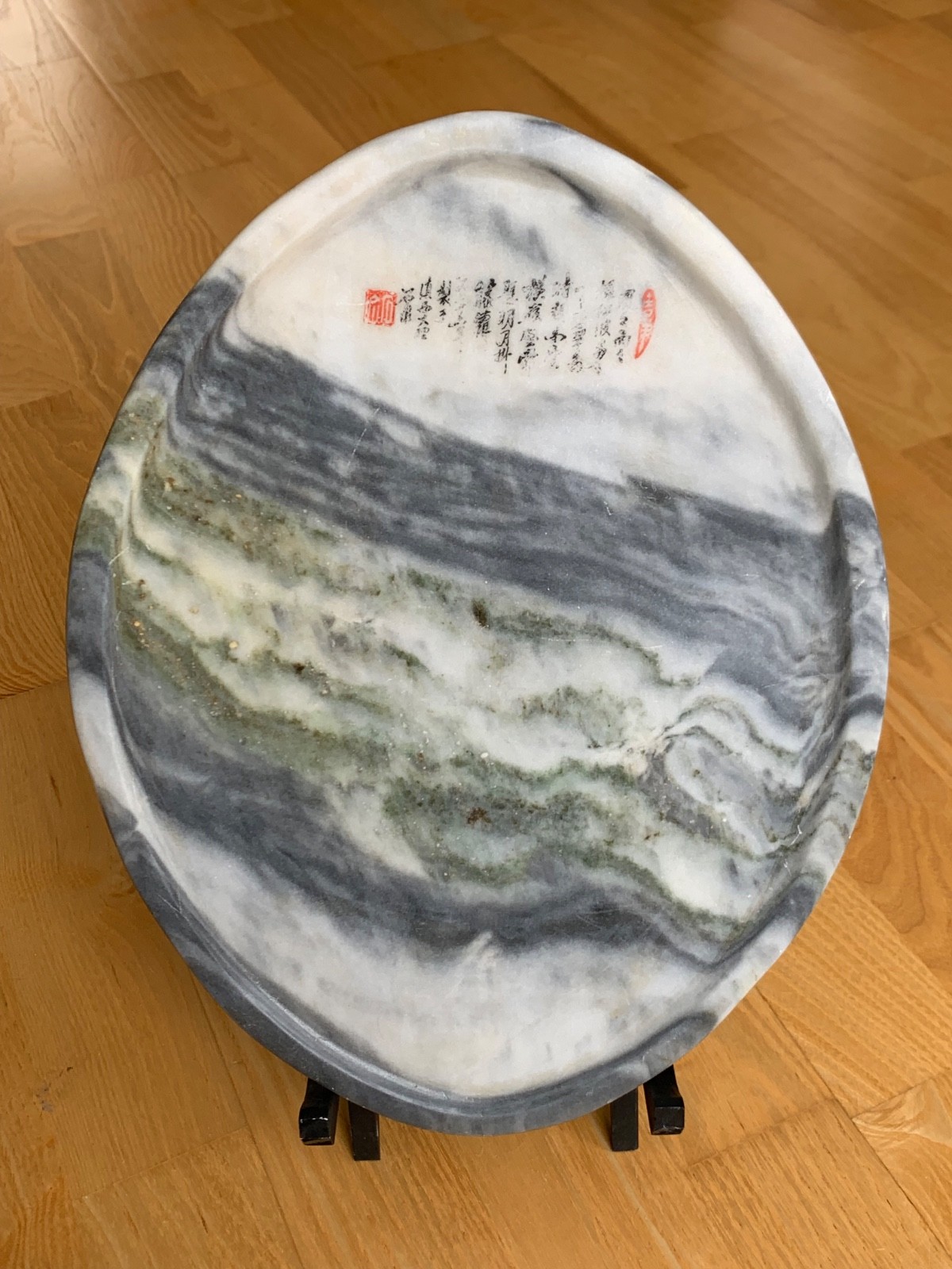 Dali Dream Stone Chinese Natural Marble Dream Stone Tea tray Vintage hand made