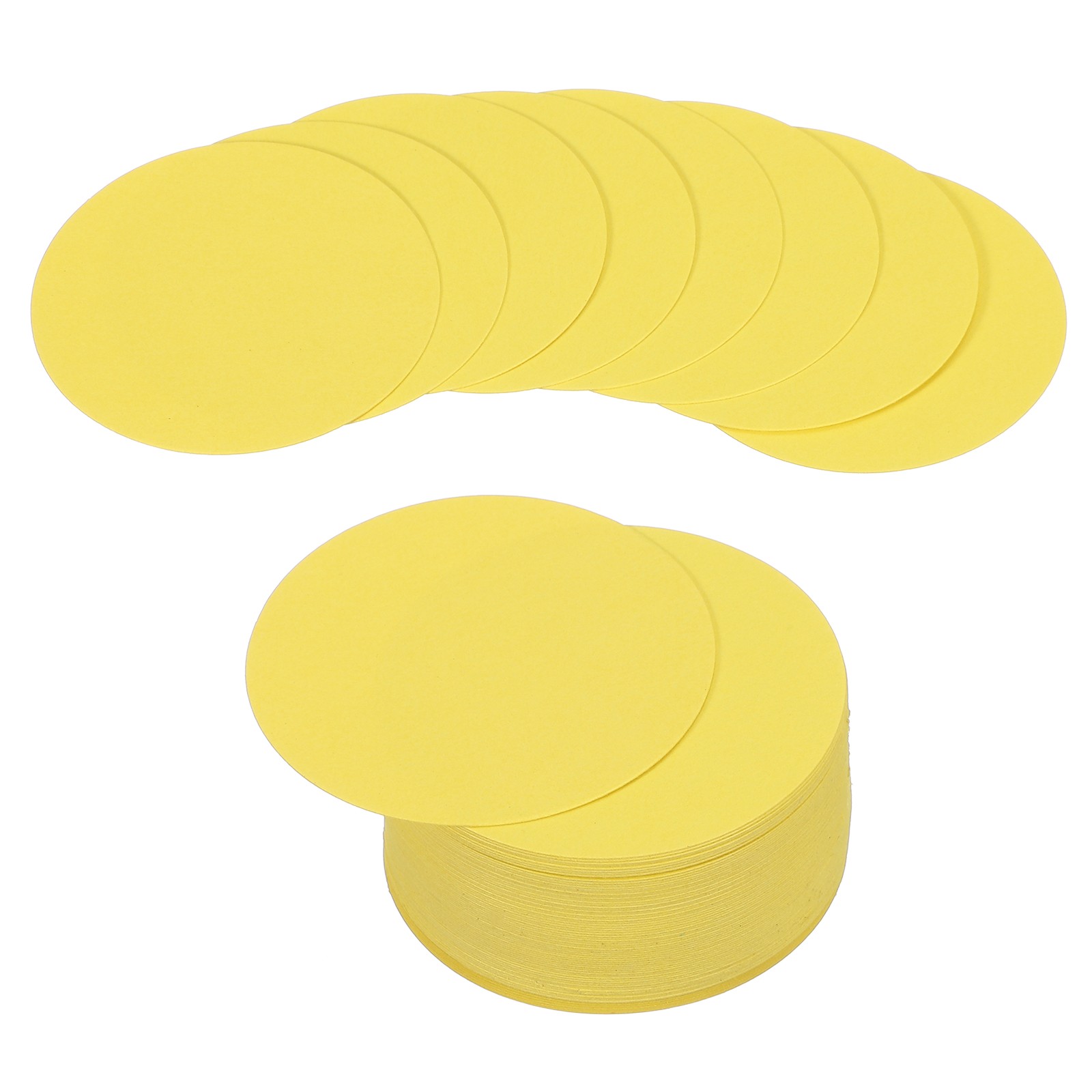 72 Sheets Yellow Circle Card Stock 2″ Round Cutouts Paper