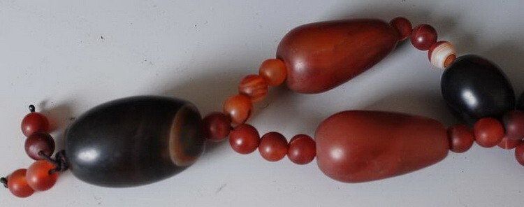 Charm China red Agate Beads Necklace! Ethnic style Simple and elegant string