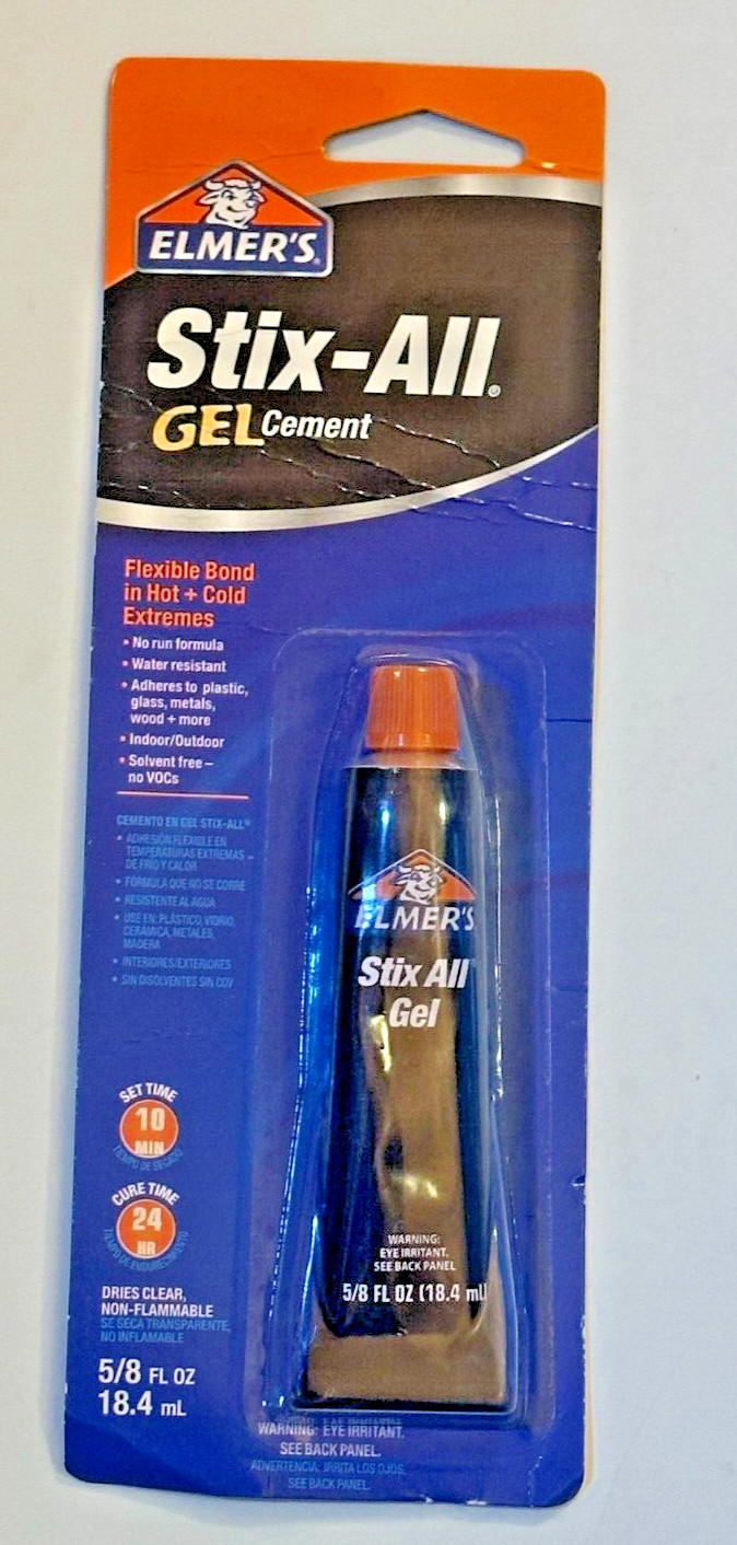 Elmer’s Stix-All GEL Cement Flexible Bond in Hot & Cold Extremes 5/8 fl. oz.