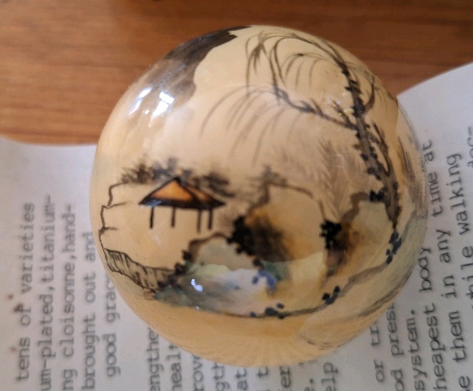 VintageChinese Health Balls W/the original box,directions in English,and Chinese