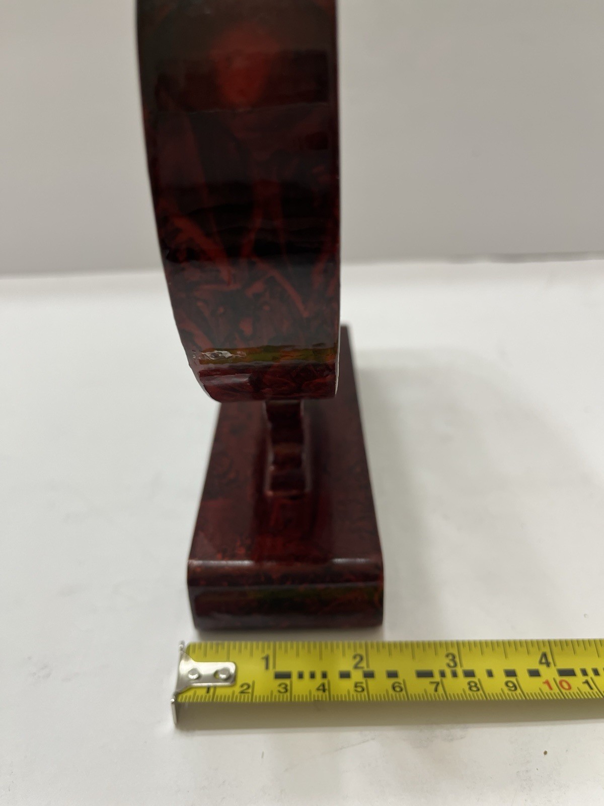 Vintage Chinese Hand Carved 3D Cork Diorama Framed Trees Pagoda Silk Crane 8×8”