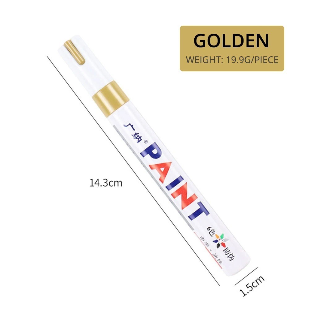 Waterproof Permanent Paint Marker Pen Ink Car Tire Tread Rubber Metal Mechanic