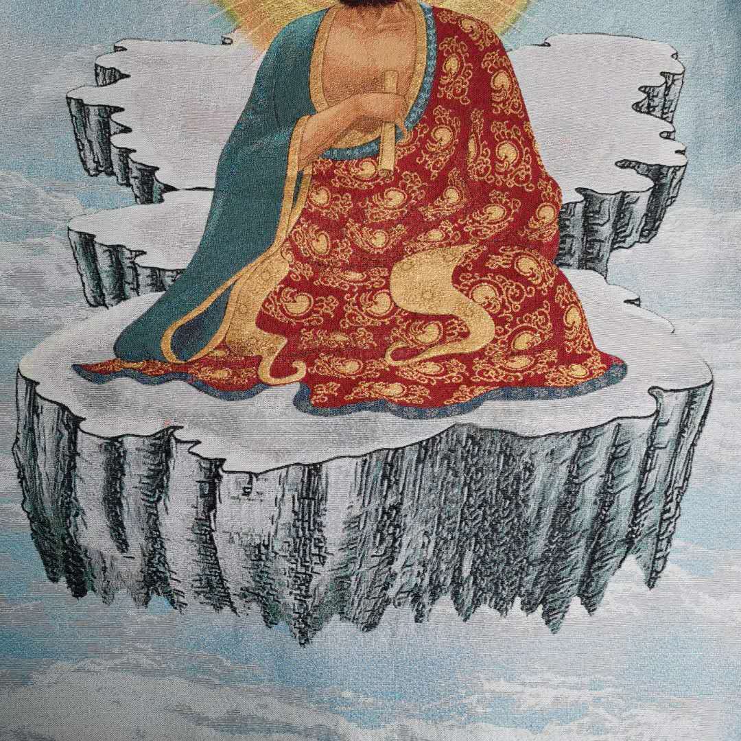 Chinese Buddhism Cloth Silk Bodhidharma Zen Monks Dharma Tangka Thangka 2659