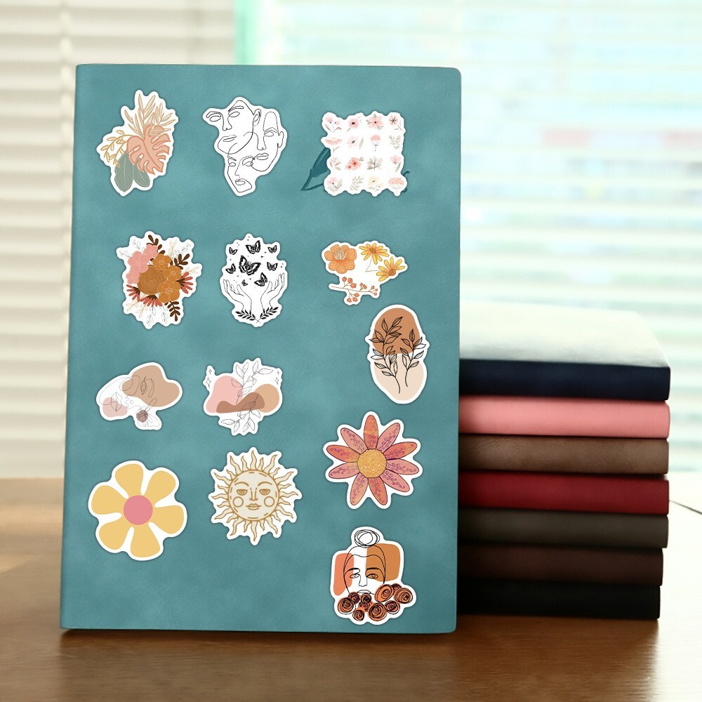 100pcs RETRO COTTAGECORE Vintage Stickers,Aesthetic Victotia Flowers Peacock,186