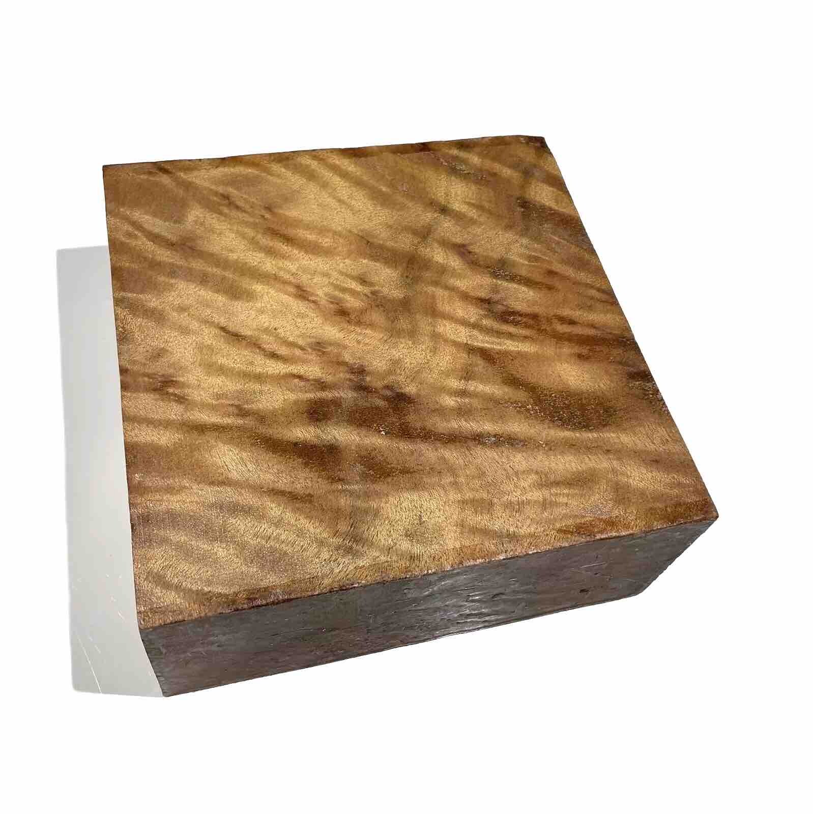 Camphor burl Wood Bowl turning blank 6-7/8” x 6-7/8” x 2-3/4” (d20) air-dried