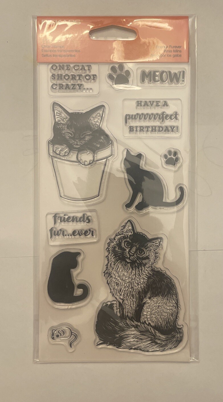 Fiskars Friends Furever Stamps 11 Clear Stamps Included
