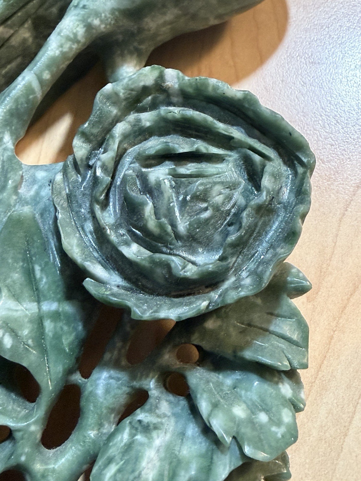 Chinese Export Jade Sculptures Phoenix Bird Peacock Jadeite Nephrite