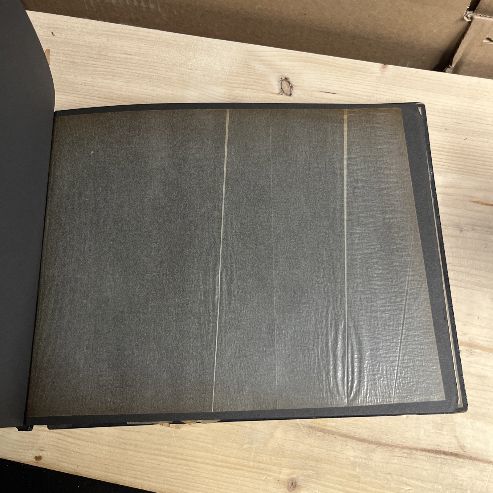 Vintage 1950s Japanese Photo Album – Black Lacquer
