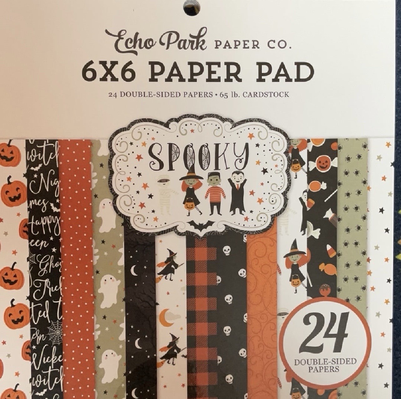 Echo Park Spooky 6×6 Paper Pack SPO284023 Halloween